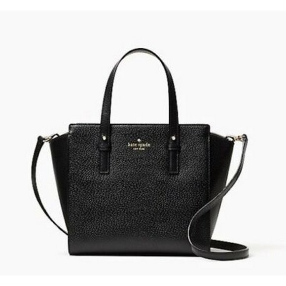 Kate Spade Grand Street Small Hayden Black Leather